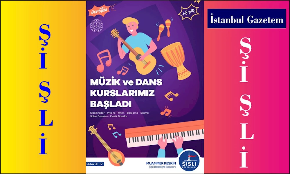 Şişli Belediyesi, müzik ve dans kursları başlandı