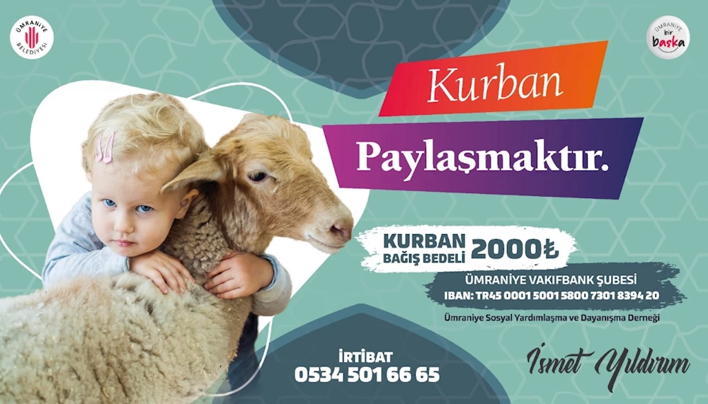 ÜMRANİYE BELEDİYESİ KURBANLARI İHTİYAÇ SAHİPLERİNE ULAŞTIRACAK