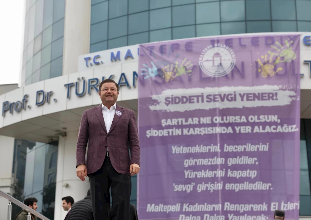 Maltepe Belediyesi Kadına Şiddete Dur dedi
