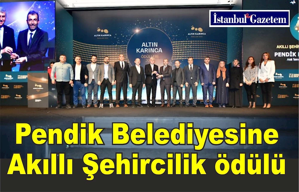 Pendik Belediyesine Akıllı Şehircilik ödülü