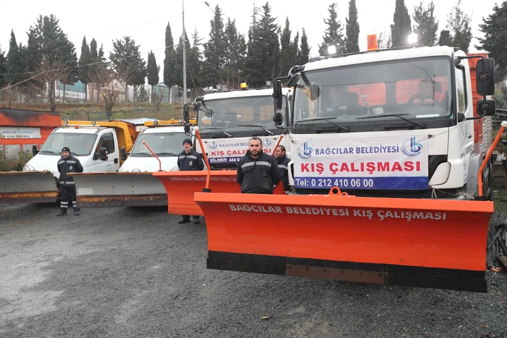 Bağcılar Belediyesi Karla Mücadele Timi göreve hazır