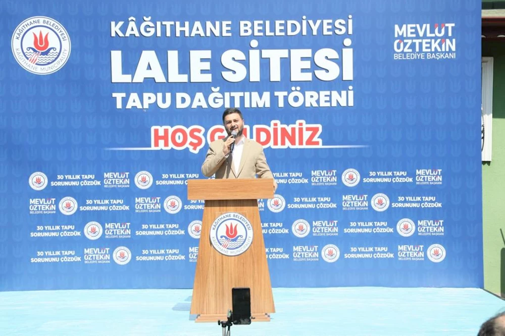 Kâğıthane Belediyesi tarafından lale sitesinde tapu sorununu çözdü